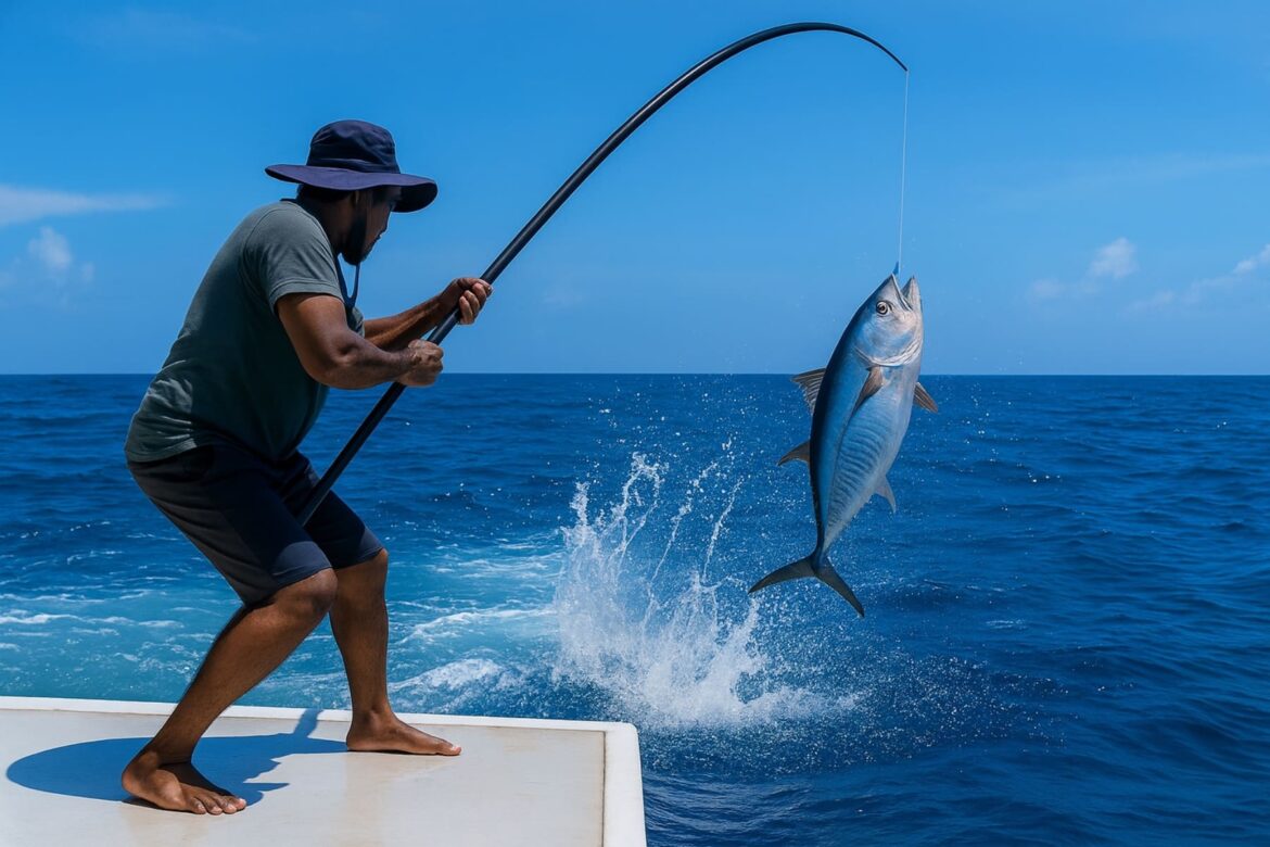 Pole-and-line fishing